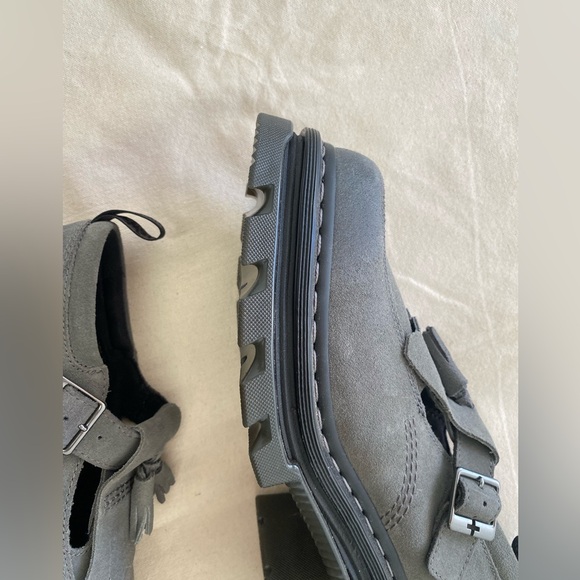 Dr. Martens Atlas Corran Mary Jane Gray Suede Platform Heeled Oxfords Women’s 11 - Picture 9 of 14